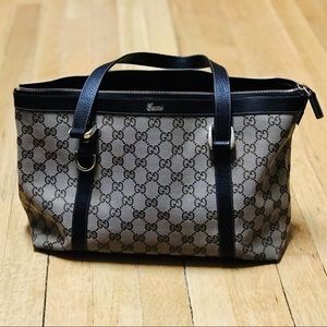 Authentic Gucci Abbey D Ring Tote Bag W/ Duster